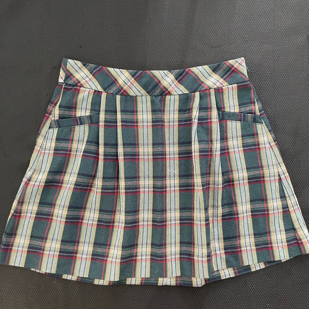 Old Navy Multicolor Plaid Skater Skirt